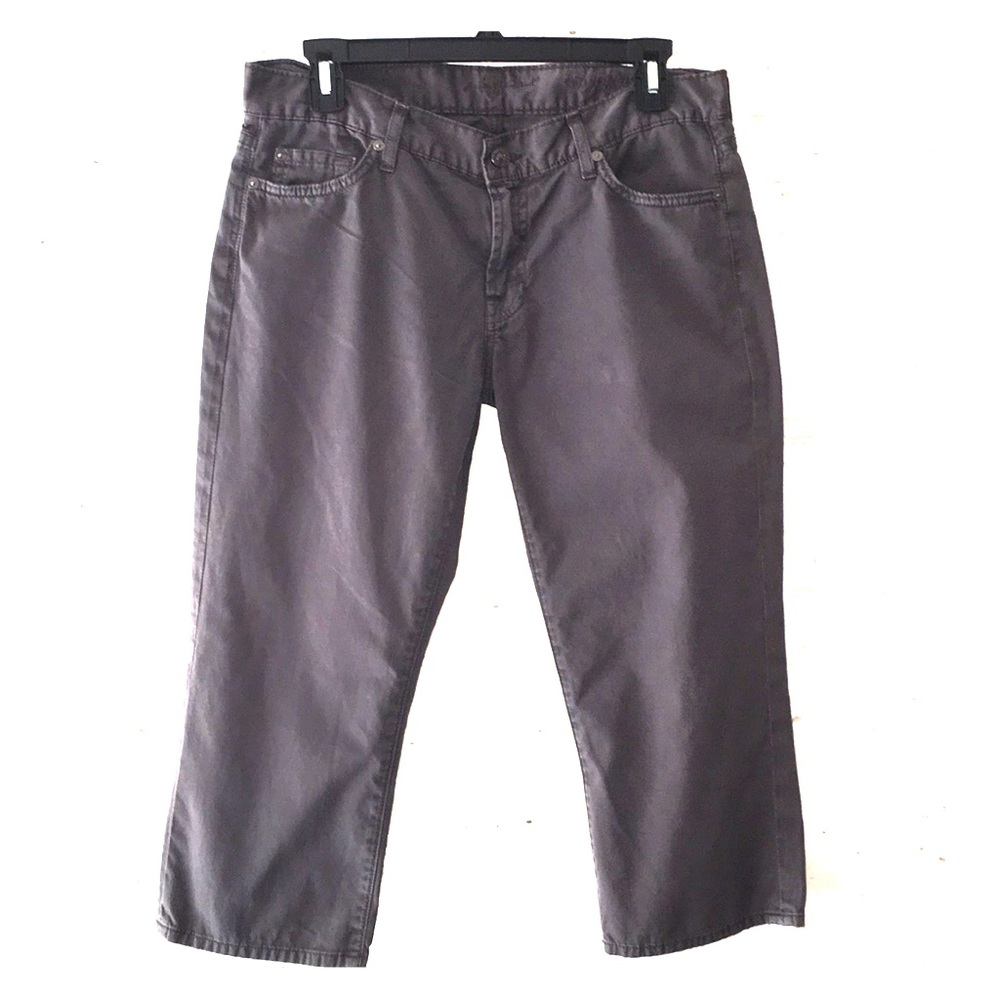 7 for all mankind gray skinny BF cr…
